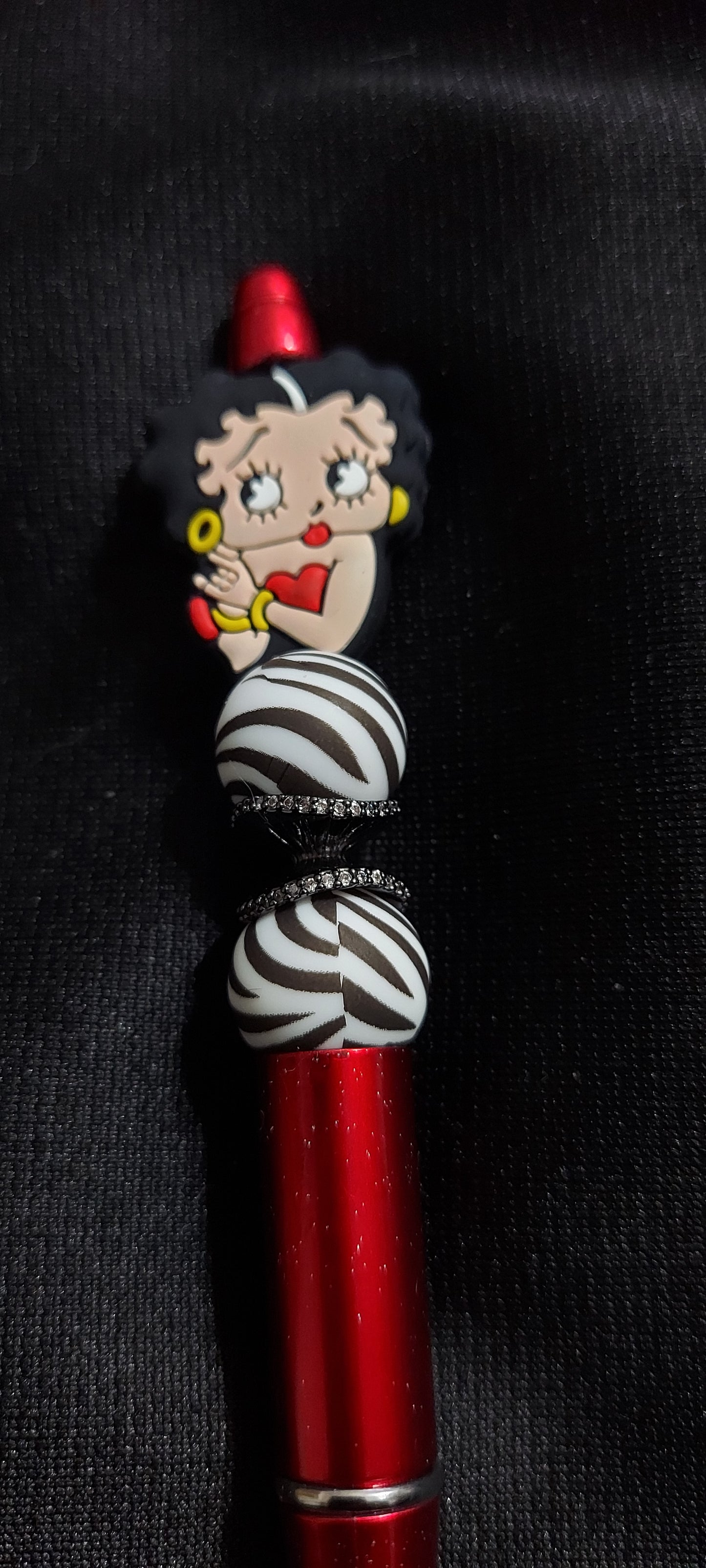 Betty Boop on Zebra