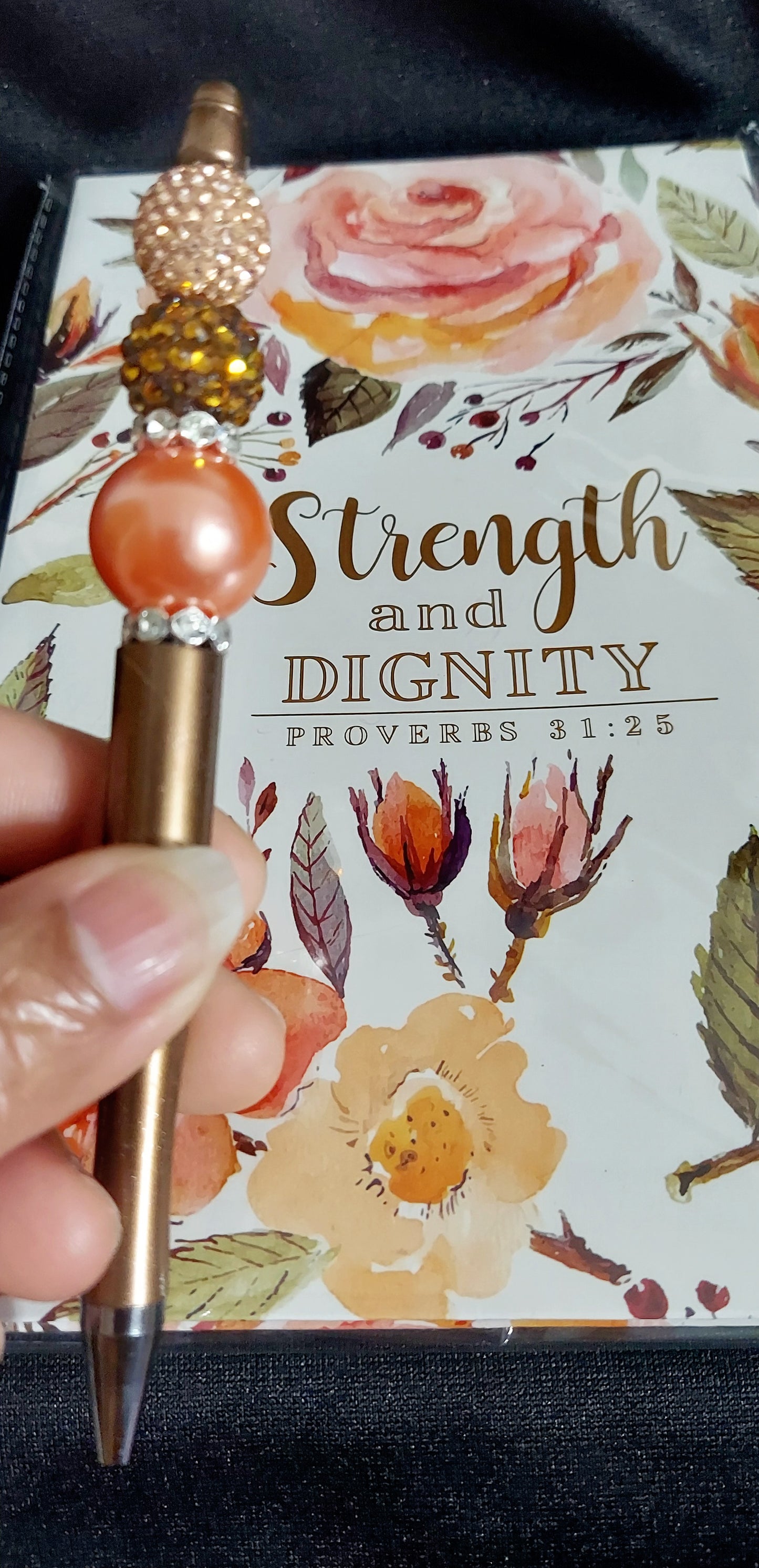 Strength and Dignity Journal with glam pen